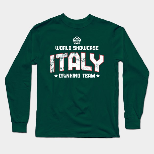 World Showcase Drinking Team - Italy Long Sleeve T-Shirt by Merlino Creative